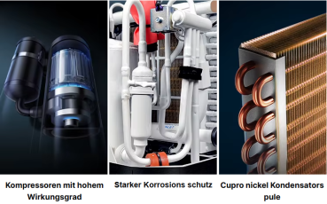 Preview: Marineklimaanlage, 9000 BTU,  für Sportboote, kühlen und heizen !!!Speditionsversand!!!